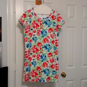 Print short sleeve knit dress